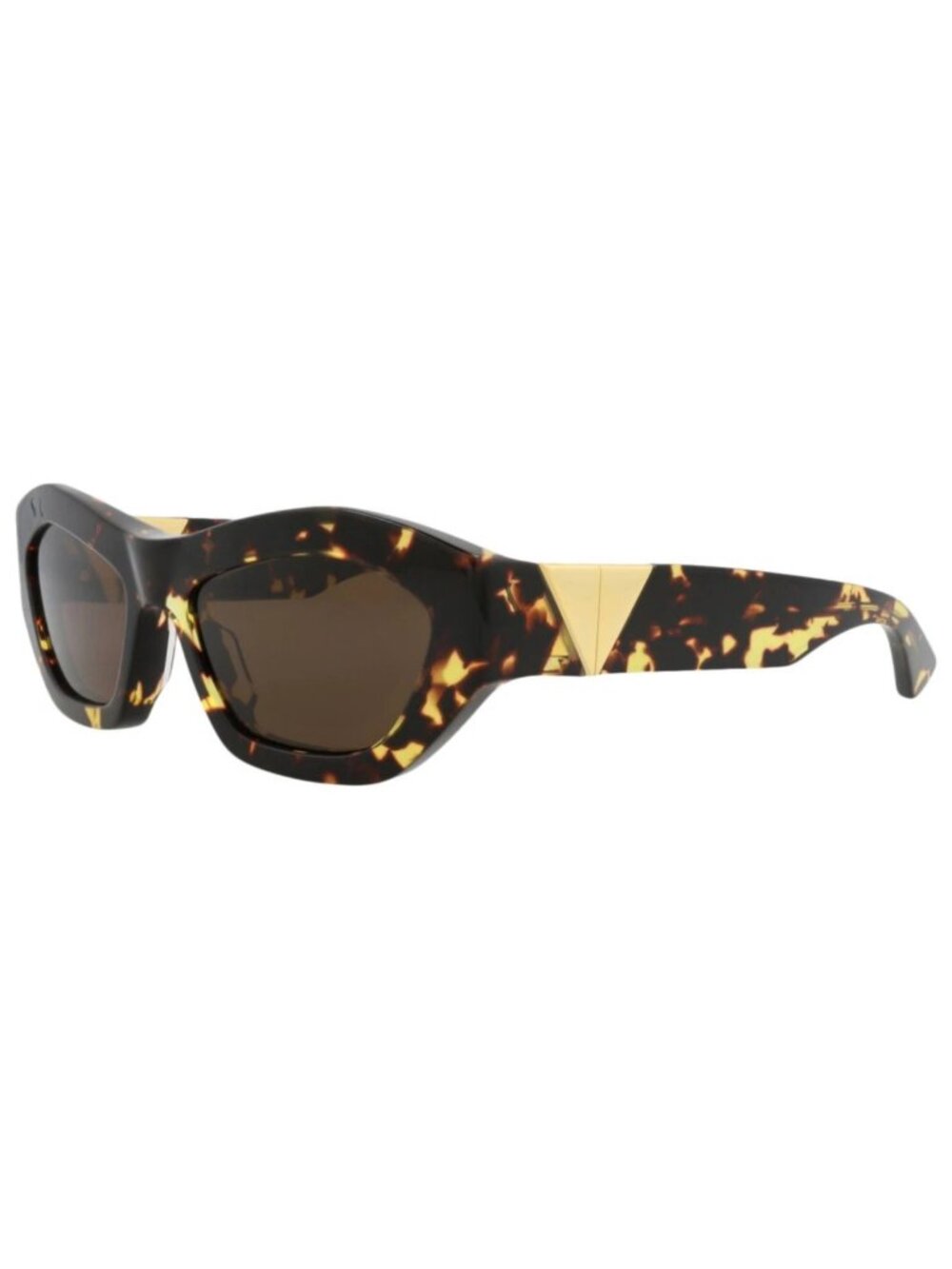 New Bottega Veneta Women's Sunglasses Round Oval Recycled Acetate Frame Havana